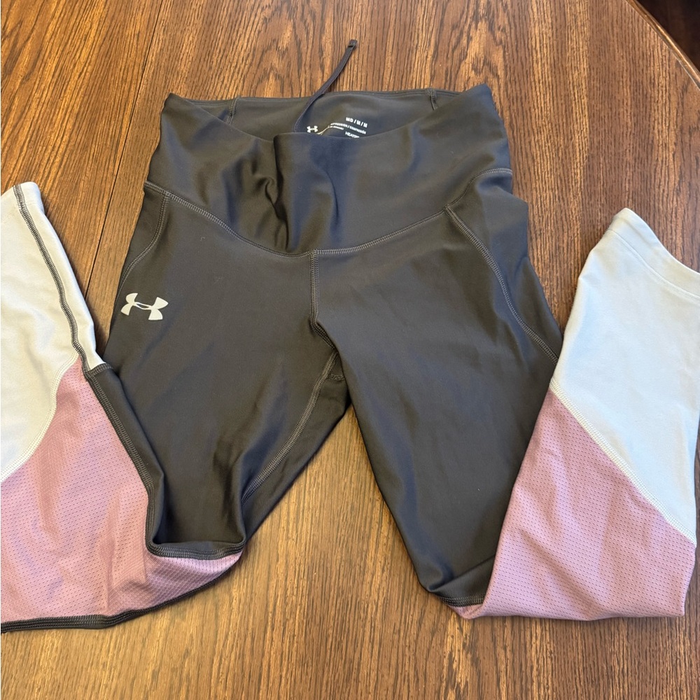 Under Armour Black and Pink Leggings
